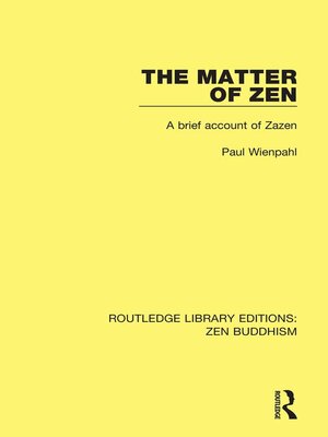 cover image of The Matter of Zen